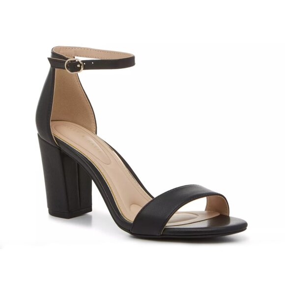 Kelly & Katie Block Heel Black Sandal Size 6.5 - Picture 1 of 9